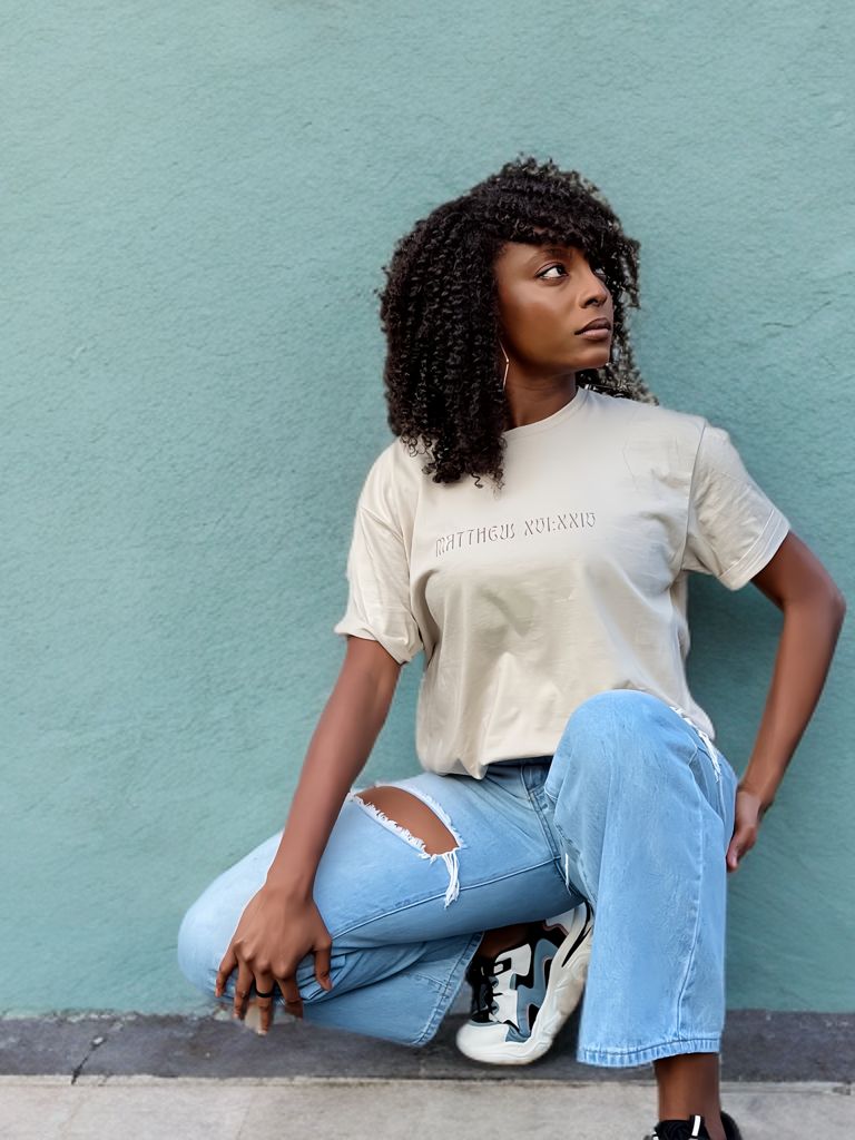 Matthew 16:24 (Matthew XVI:XXIV), Running Backed T-Shirt, Unisex Softstyle, Multiple Dark Colors, Christian Apparels