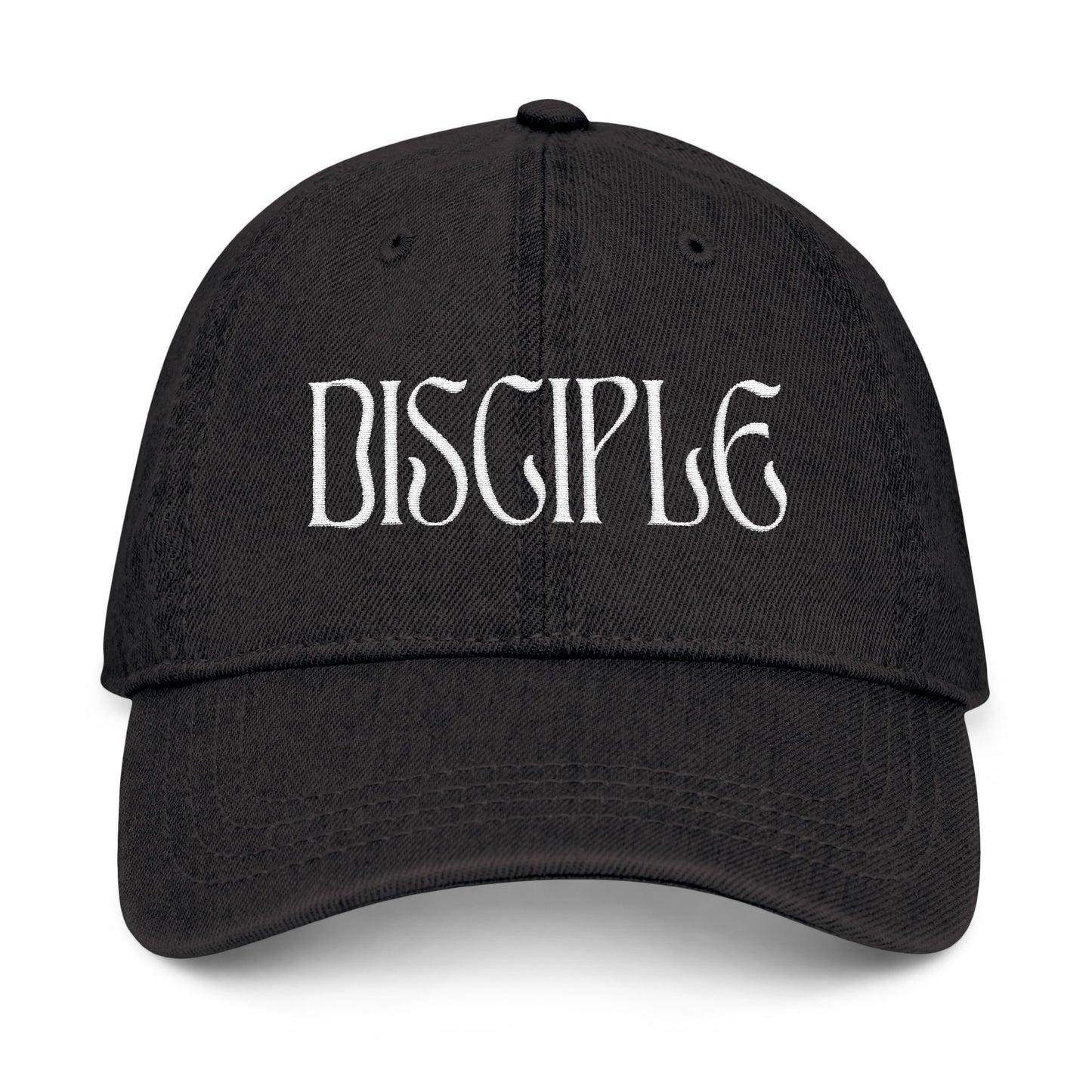 Disciple Denim Hat, Embroidery Baseball cap, Matthew 16:24 (מתי 16:24), Multiple Colors, Christian Accessories