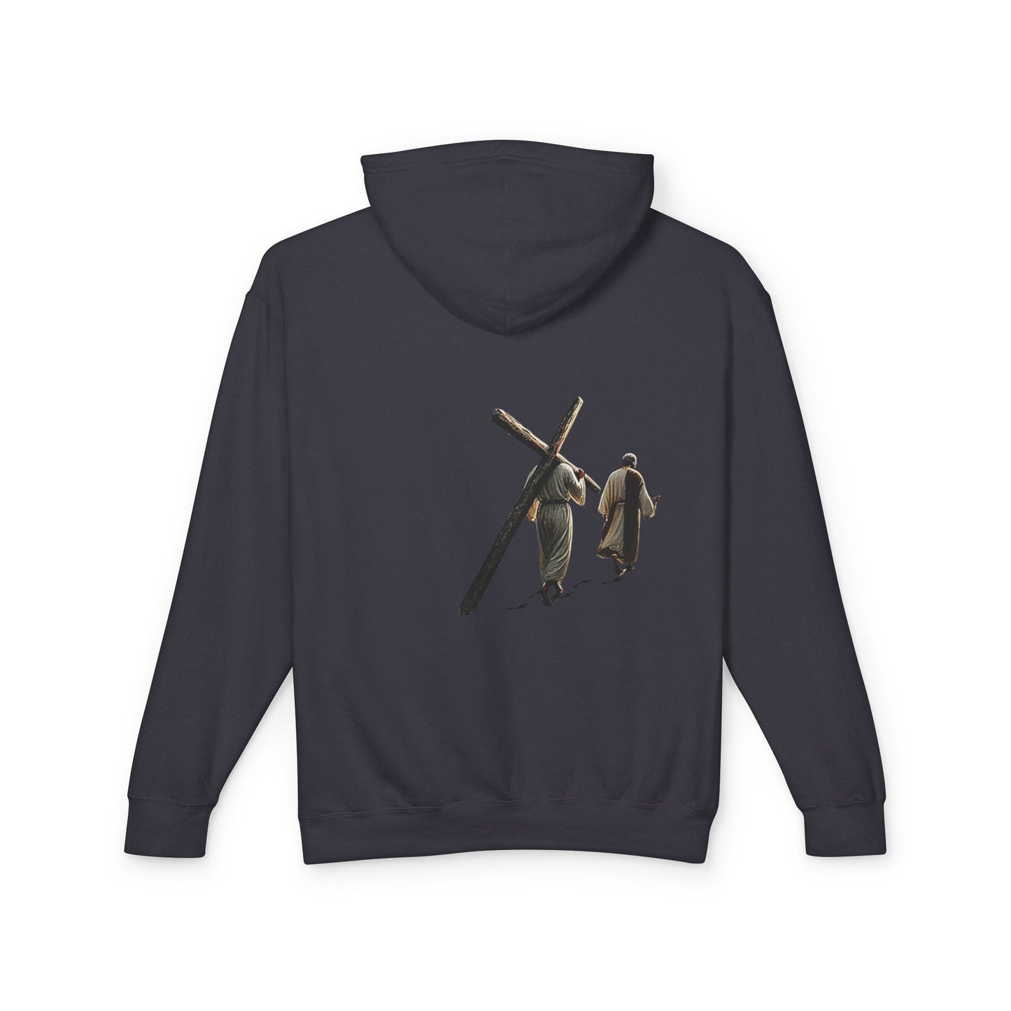 Matthew 16:24 (מתי 16:24), Unisex Inspirational Streetwear Hoodie, Dark Colors, Christian Apparels
