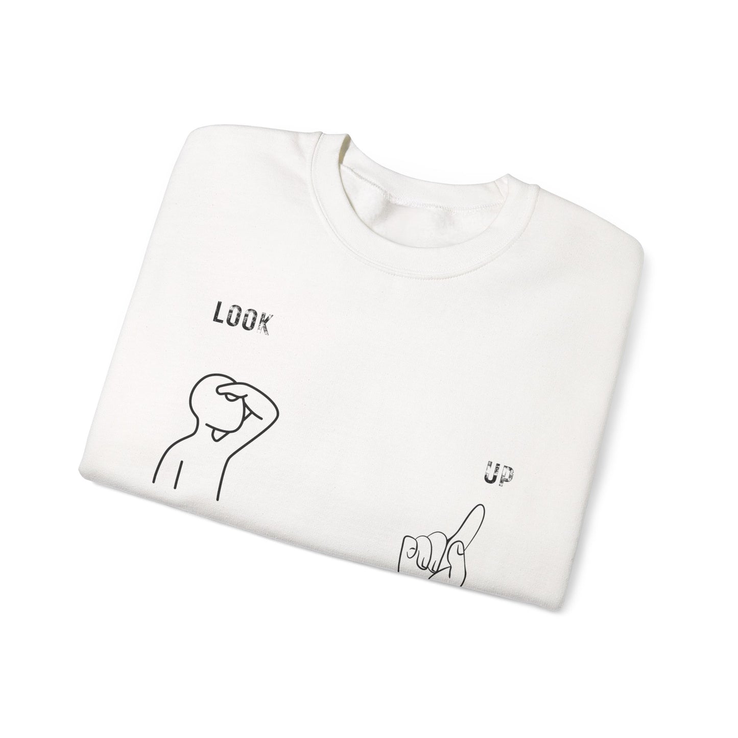 Psalms 121, Look Up Unisex Sweatshirt, Multiple Bright Colors Sweaters, Christian Streetwears