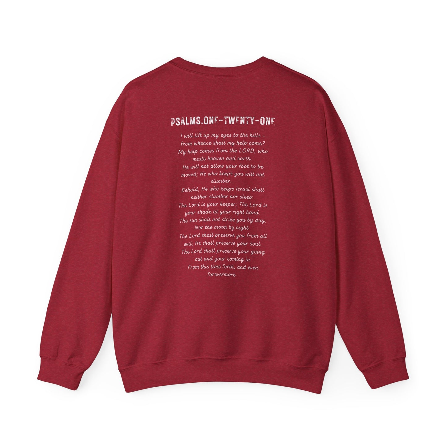 Psalms 121, Look Up Unisex Crewneck Sweatshirt, Multiple Dark Colors Sweaters, Christian Apparel, Streetwear