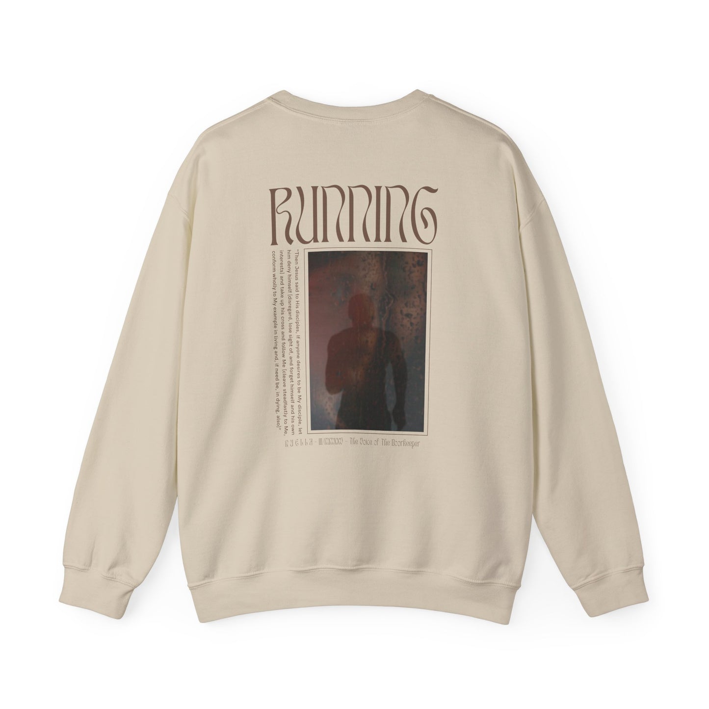 Wingless Matthew 16:24 (Matthew XVI:XXIV), Running  Sweatshirt, Unisex Sweater, Bright Colors, Christian Streetwear