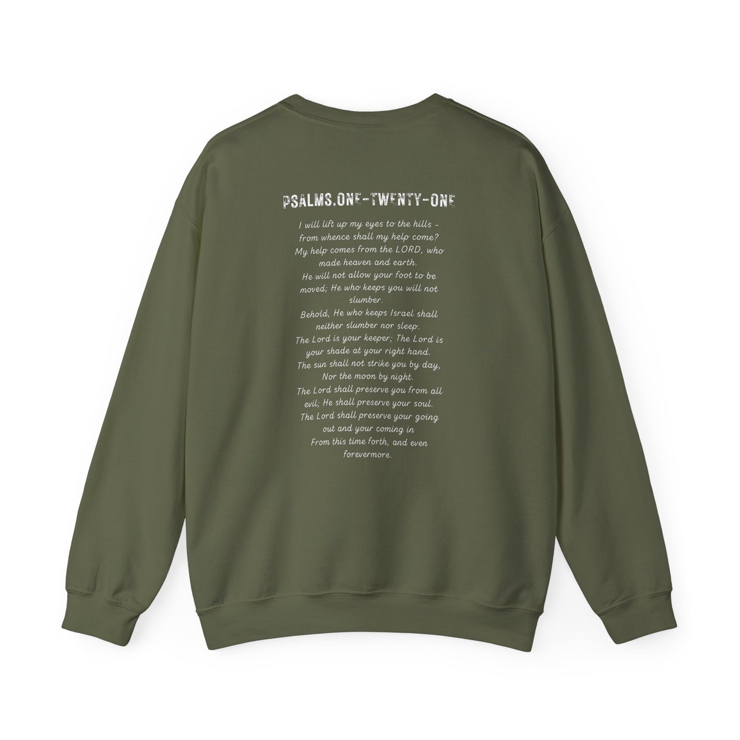 Psalms 121, Look Up Unisex Crewneck Sweatshirt, Multiple Dark Colors Sweaters, Christian Apparel, Streetwear
