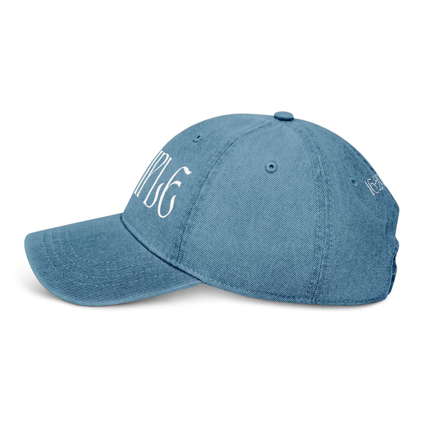 Disciple Denim Hat, Embroidery Baseball cap, Matthew 16:24 (מתי 16:24), Multiple Colors, Christian Accessories