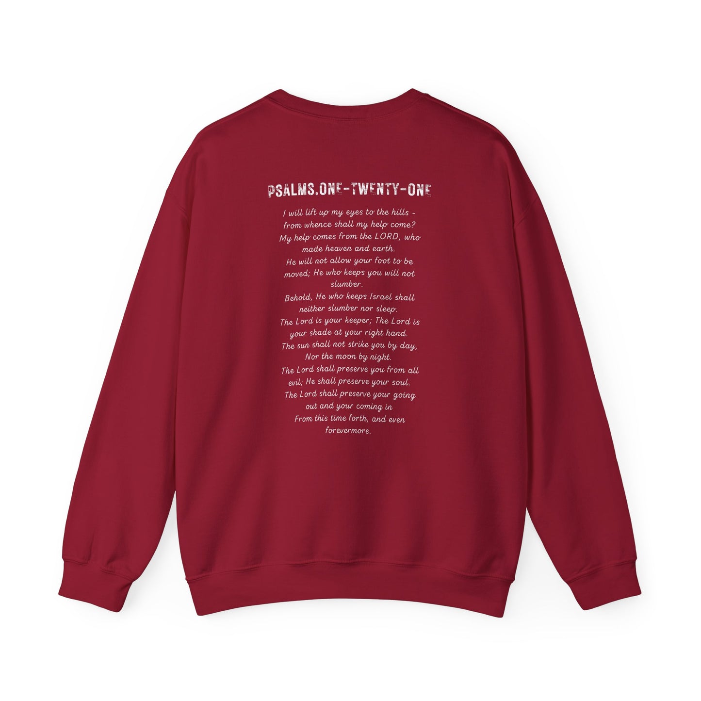 Psalms 121, Look Up Unisex Crewneck Sweatshirt, Multiple Dark Colors Sweaters, Christian Apparel, Streetwear