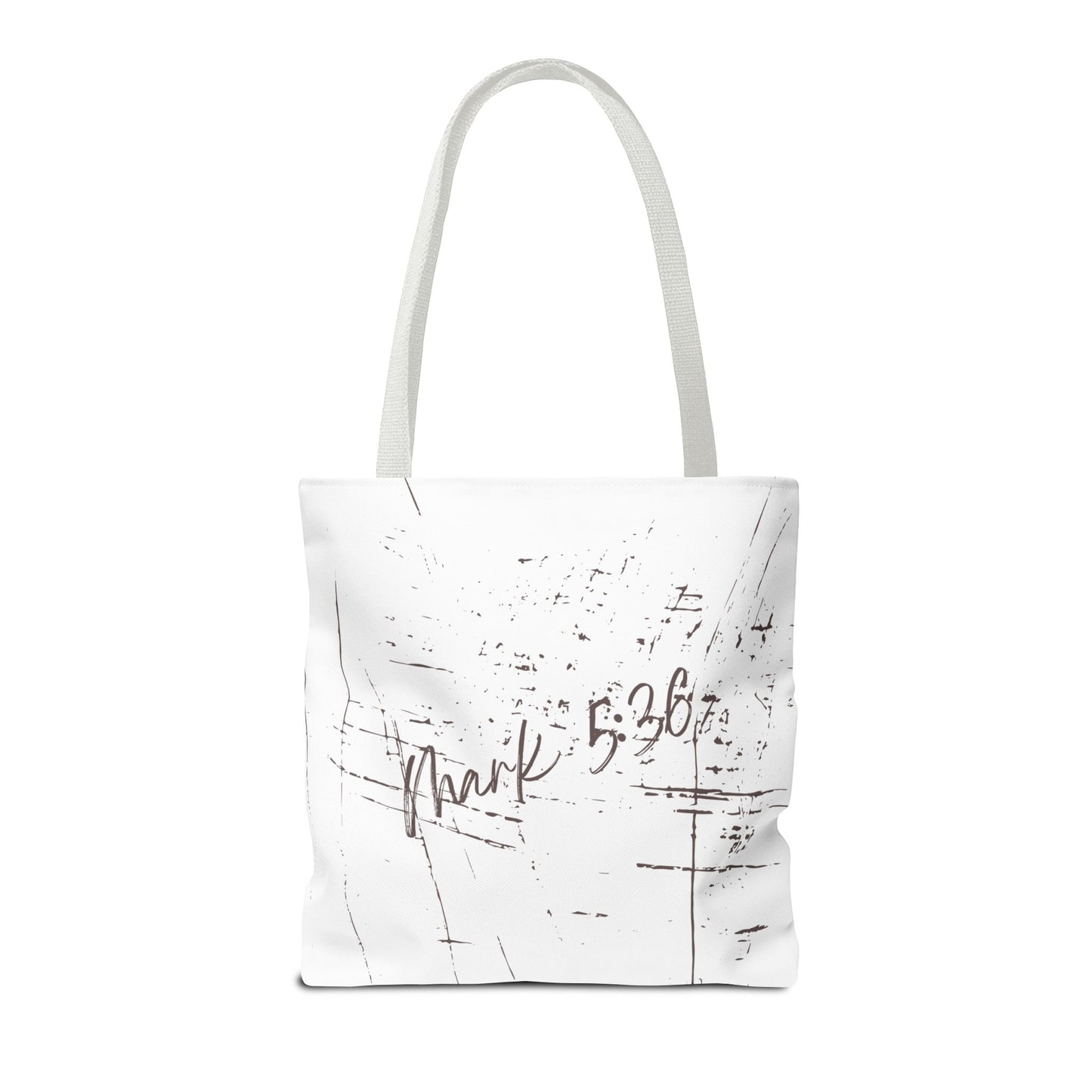 Only Believe Tote Bag, Mark 5:36, Everyday Carry, Multiple Colors