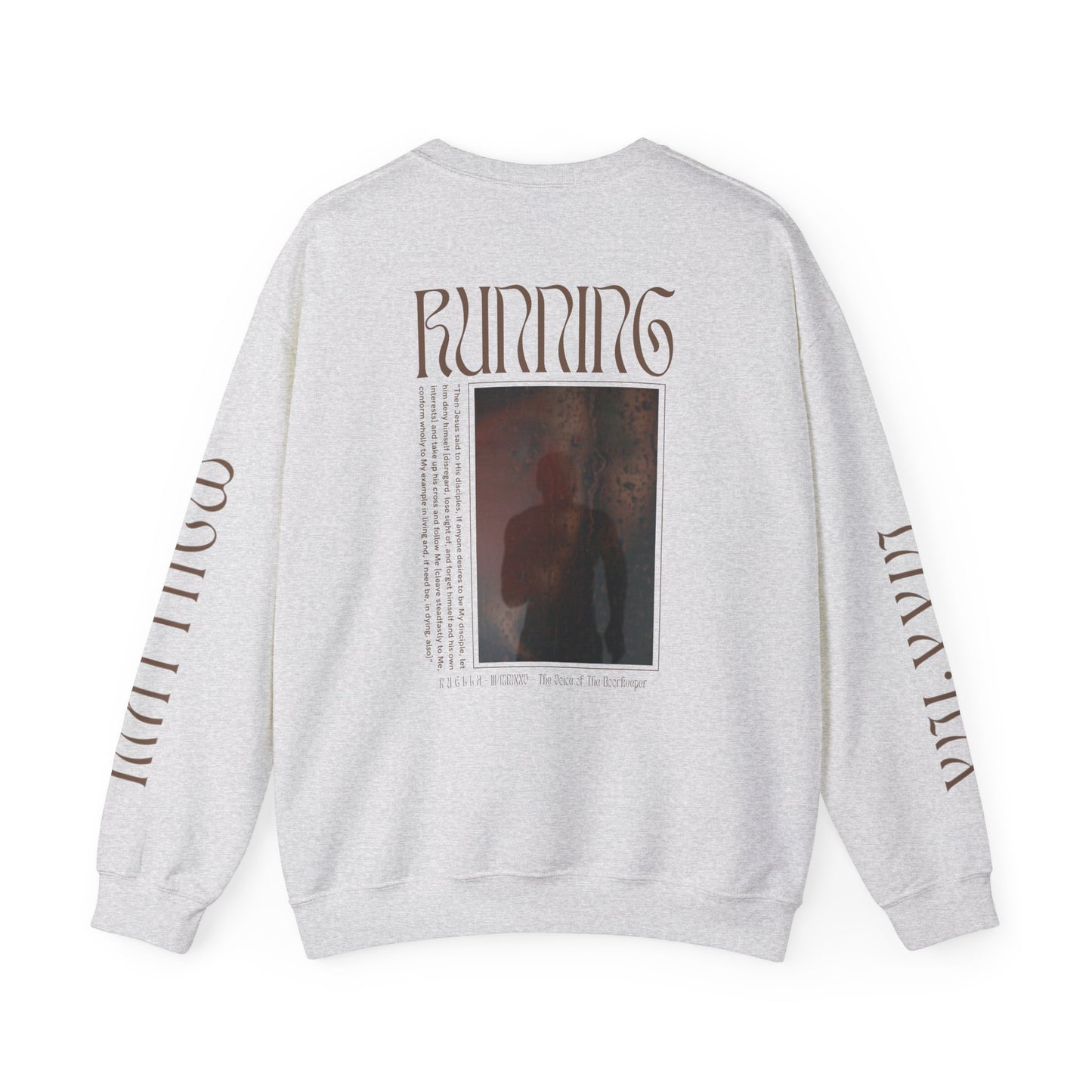 Matthew 16:24 (Matthew XVI:XXIV), Wings Style 1 Sweatshirt, Running Unisex Sweater, Bright Colors, Christian Streetwear