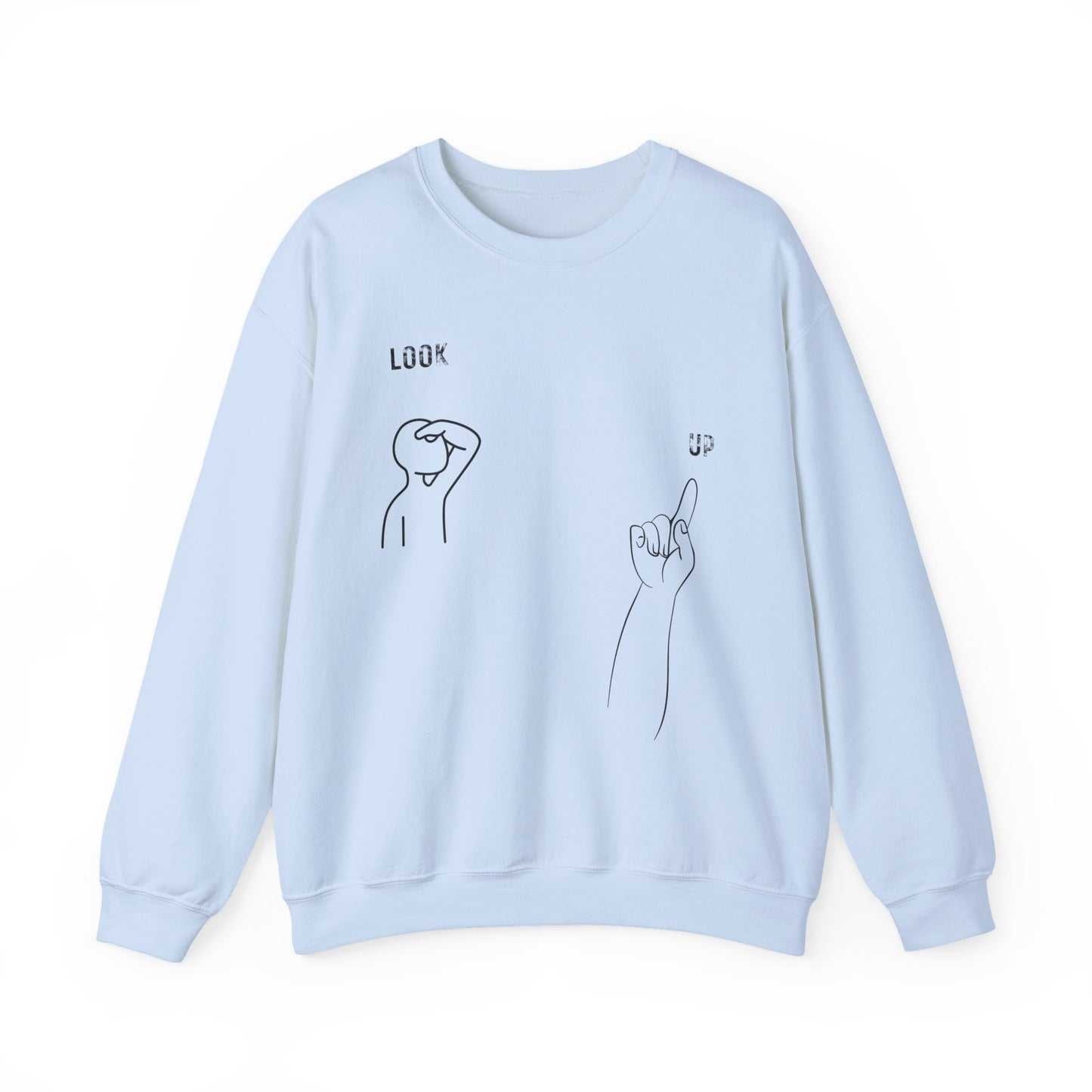 Psalms 121, Look Up Unisex Sweatshirt, Multiple Bright Colors Sweaters, Christian Streetwears