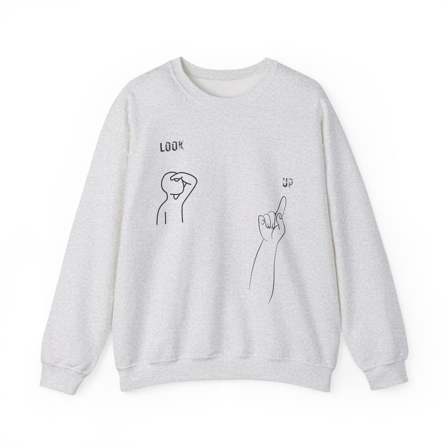 Psalms 121, Look Up Unisex Sweatshirt, Multiple Bright Colors Sweaters, Christian Streetwears