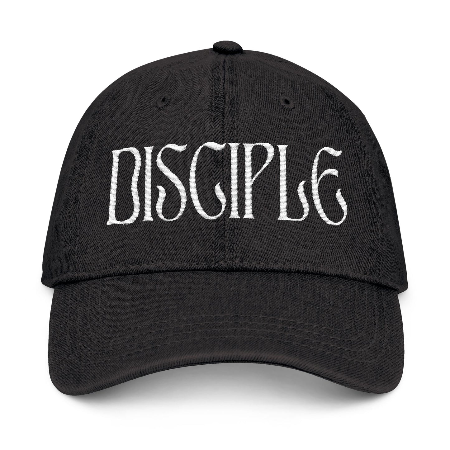 Disciple Denim Hat, Embroidery Baseball cap, Matthew 16:24 (מתי 16:24), Multiple Colors, Christian Accessories