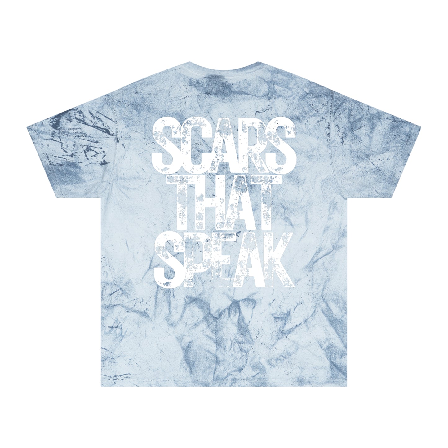 Isaiah 53:5 (ישעיהו 53:5), "Scars That Speak" Apparels, Unisex Color Blast T-Shirt, Multiple Colors