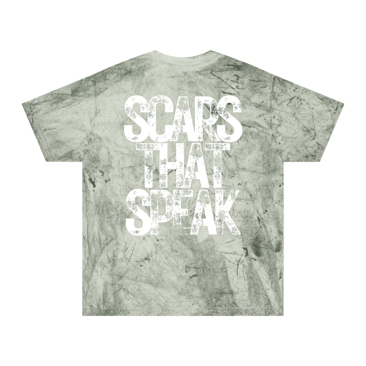 Isaiah 53:5 (ישעיהו 53:5), "Scars That Speak" Apparels, Unisex Color Blast T-Shirt, Multiple Colors