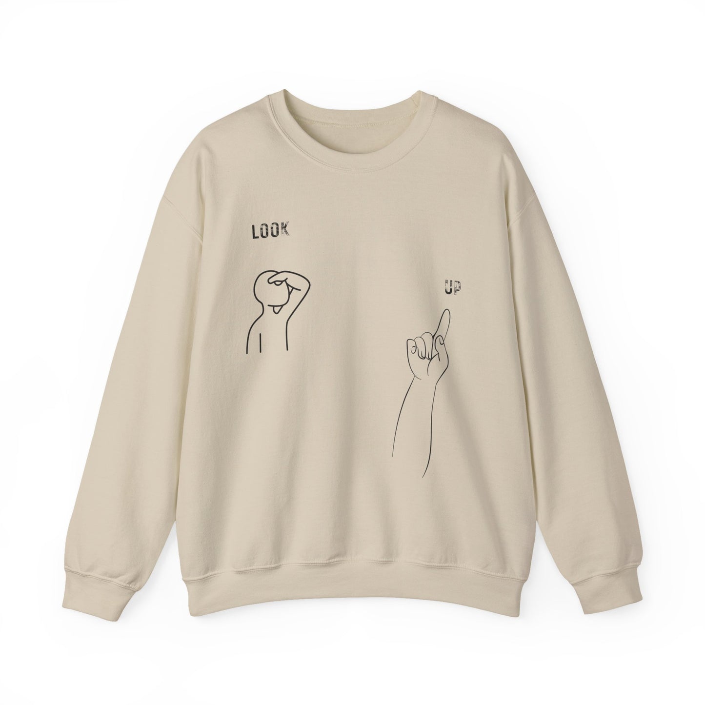 Psalms 121, Look Up Unisex Sweatshirt, Multiple Bright Colors Sweaters, Christian Streetwears