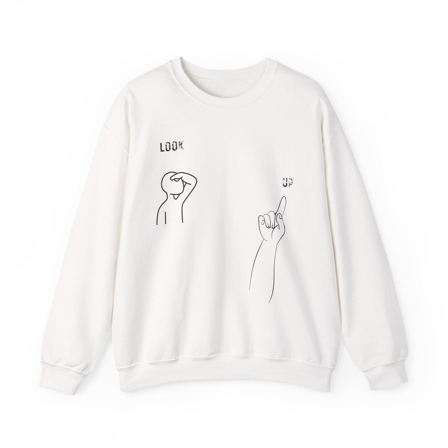 Psalms 121, Look Up Unisex Sweatshirt, Multiple Bright Colors Sweaters, Christian Streetwears