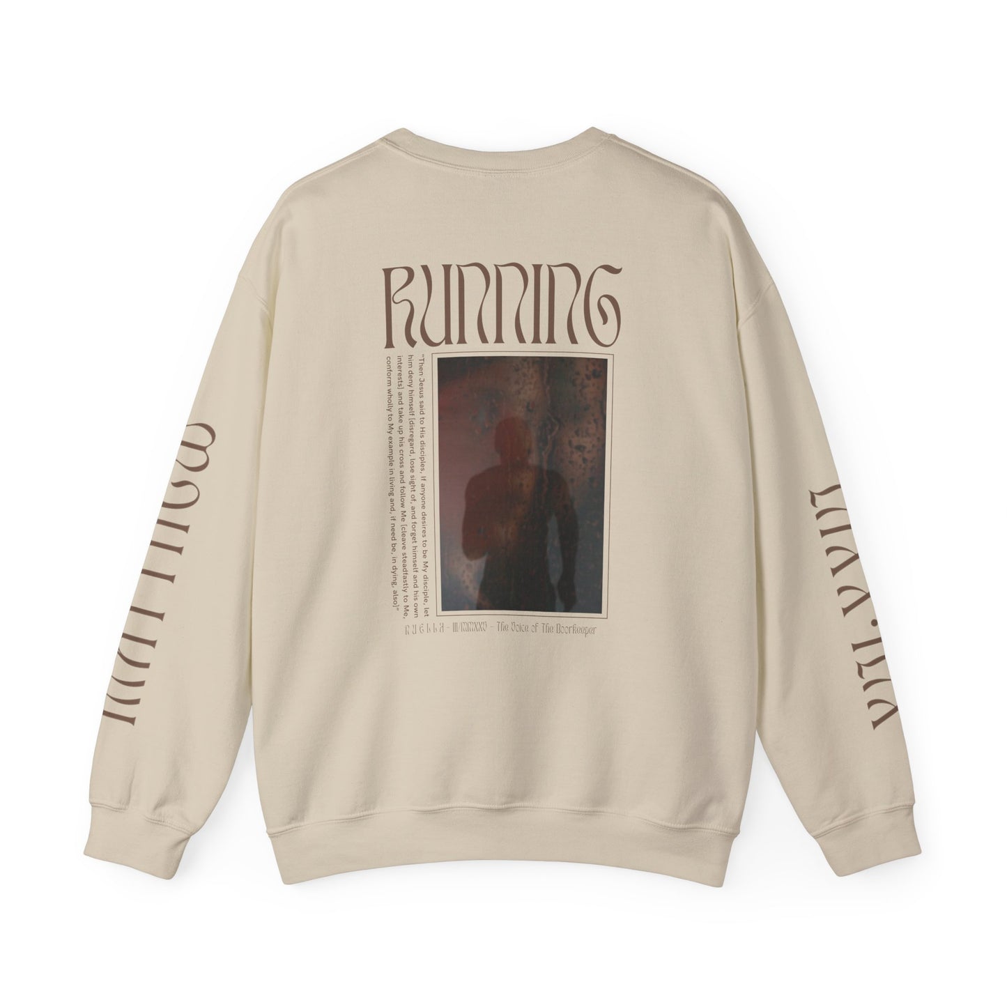 Matthew 16:24 (Matthew XVI:XXIV), Wings Style 1 Sweatshirt, Running Unisex Sweater, Bright Colors, Christian Streetwear