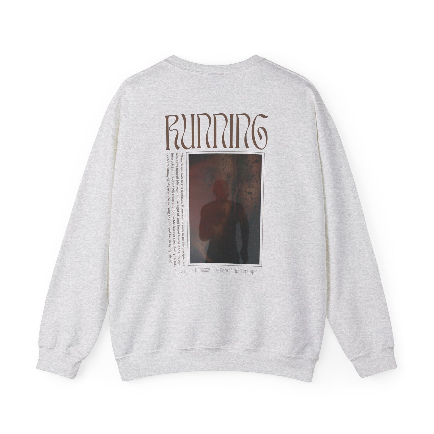 Wingless Matthew 16:24 (Matthew XVI:XXIV), Running  Sweatshirt, Unisex Sweater, Bright Colors, Christian Streetwear