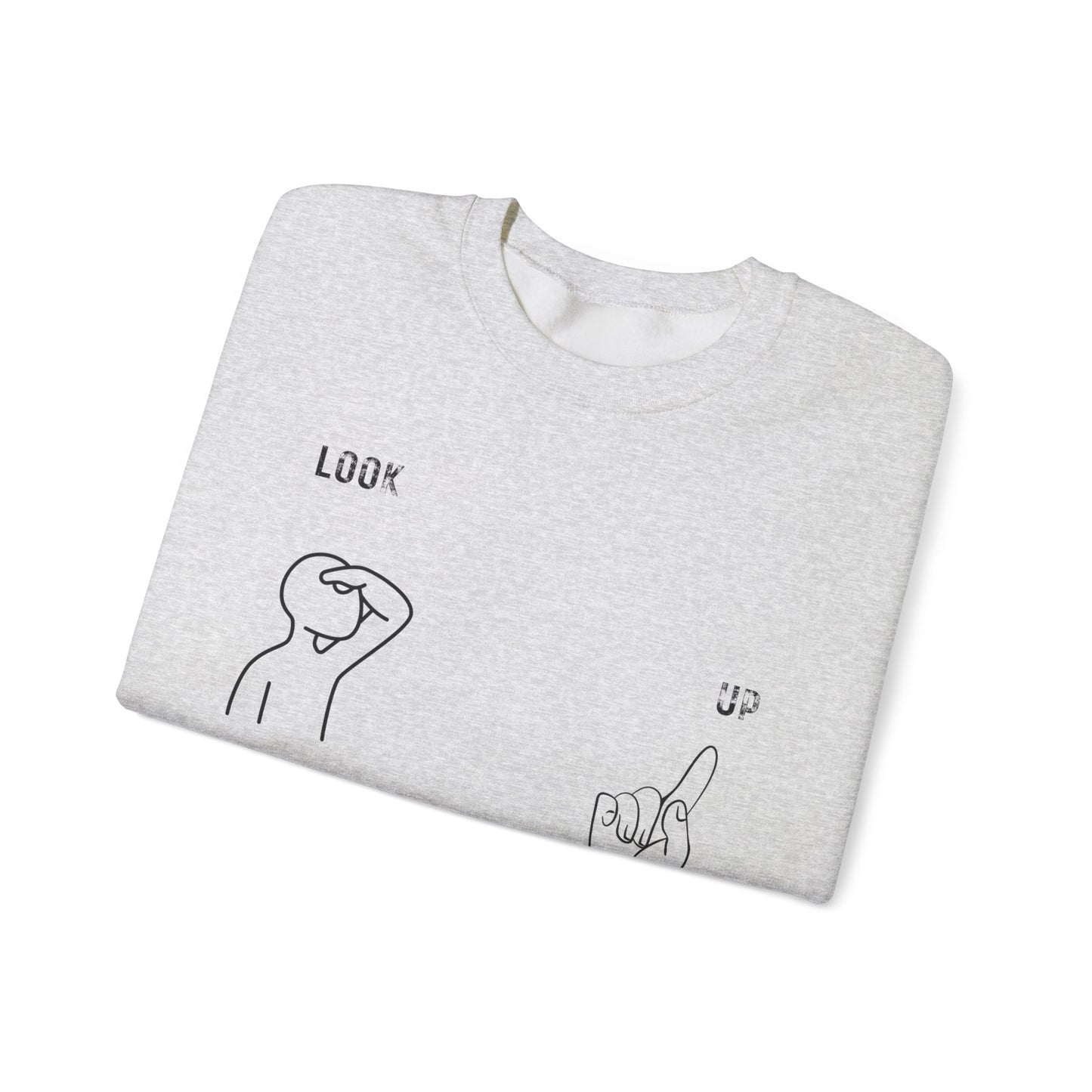 Psalms 121, Look Up Unisex Sweatshirt, Multiple Bright Colors Sweaters, Christian Streetwears