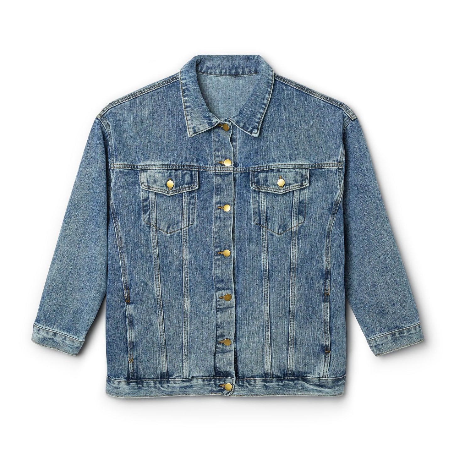 Galatians 5:1 (5:1 גלאטים), "He Walked Out So I Could Walk Free", Women's Denim Big Jacket, Everyday Wear
